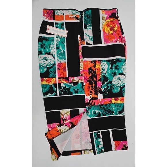 Bisou Bisou Womens Floral Geometric Print Pencil Skirt Size M Colorful & Chic - Picture 4 of 5